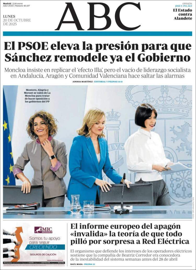 ABC, 20 octubre 2025 ABC, 20 octubre 2025