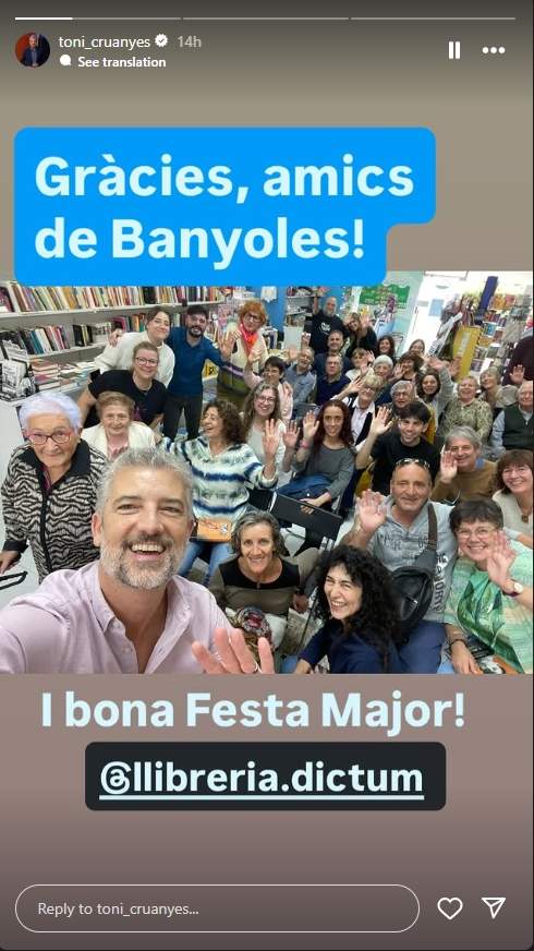 Toni Cruanyes en Banyoles Instagram Toni Cruanyes en Banyoles Instagram