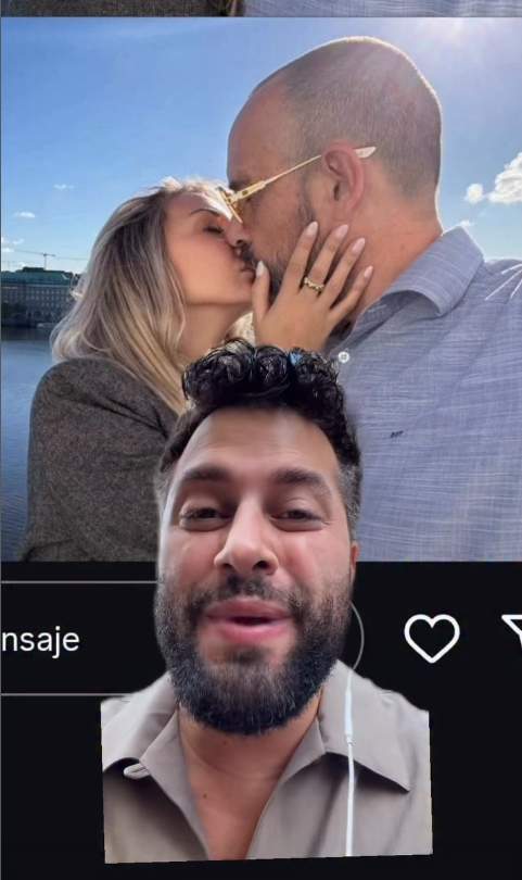 El petó de Risto Mejide i Merche, junts a Hamburg / Instagram El beso de Risto Mejide y Merche, juntos en Hamburgo / Instagram