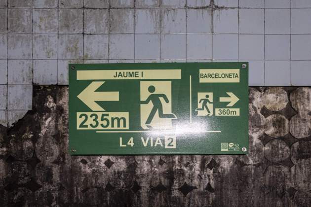 ESTACIÓ FANTASMA METRO CORREUS / Foto: Montse Giralt ESTACIÓ FANTASMA METRO CORREUS / Foto: Montse Giralt