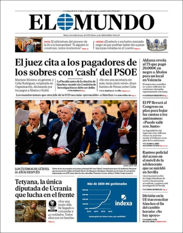El Mundo, 21 octubre El Mundo, 21 octubre