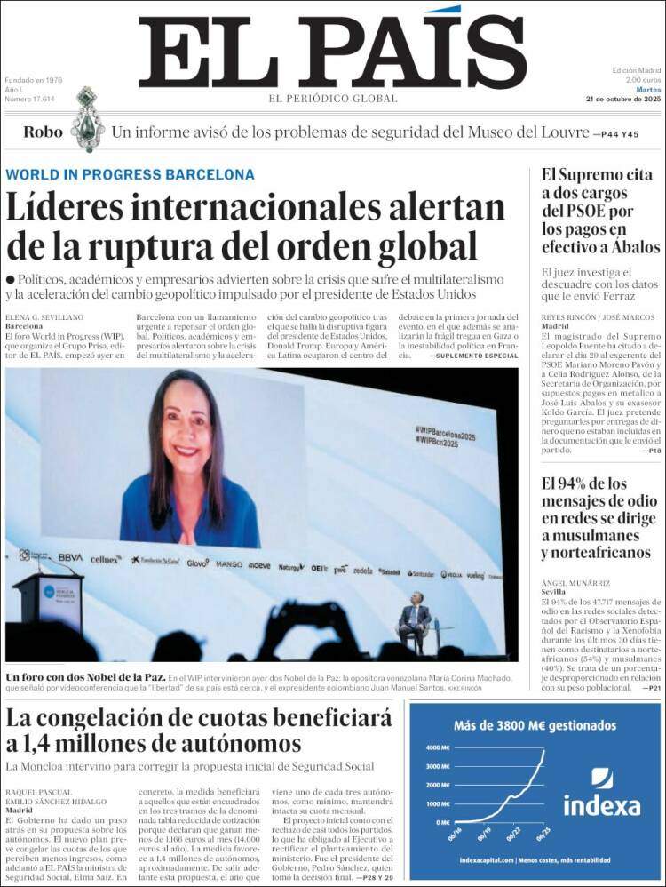 El Pais, 21 octubre El Pais, 21 octubre