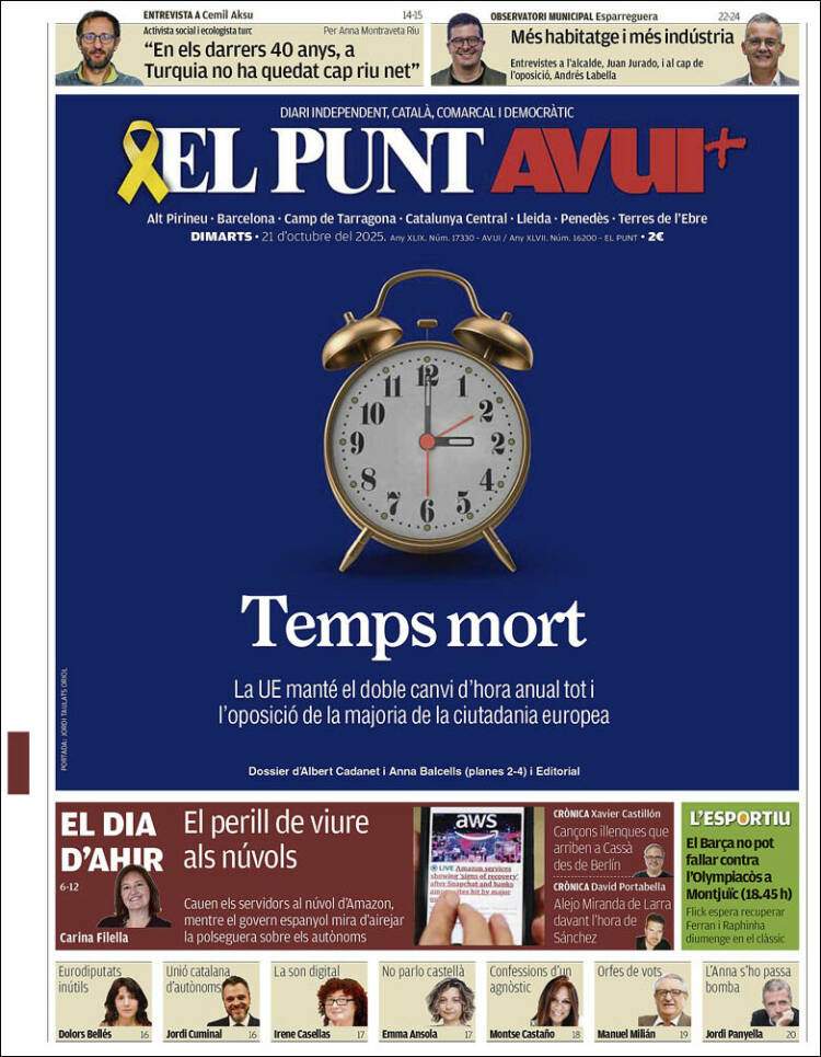 El Punt Avui, 21 octubre El Punt Avui, 21 octubre