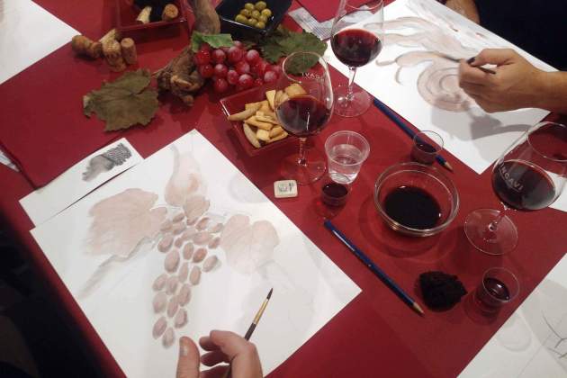 Mímate pintando con vino Consotci del Baix Llobregat