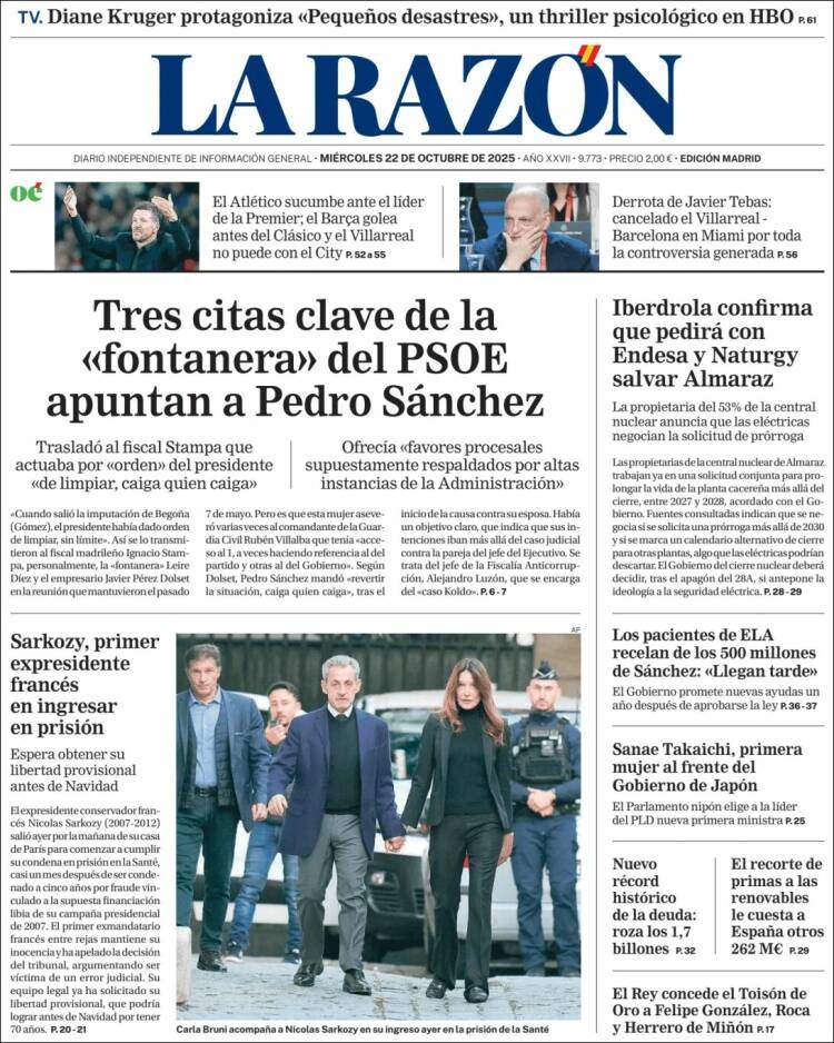 La Razon, 22 octubre La Razon, 22 octubre