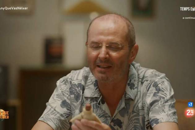 Oriol Grau, con un Madelman