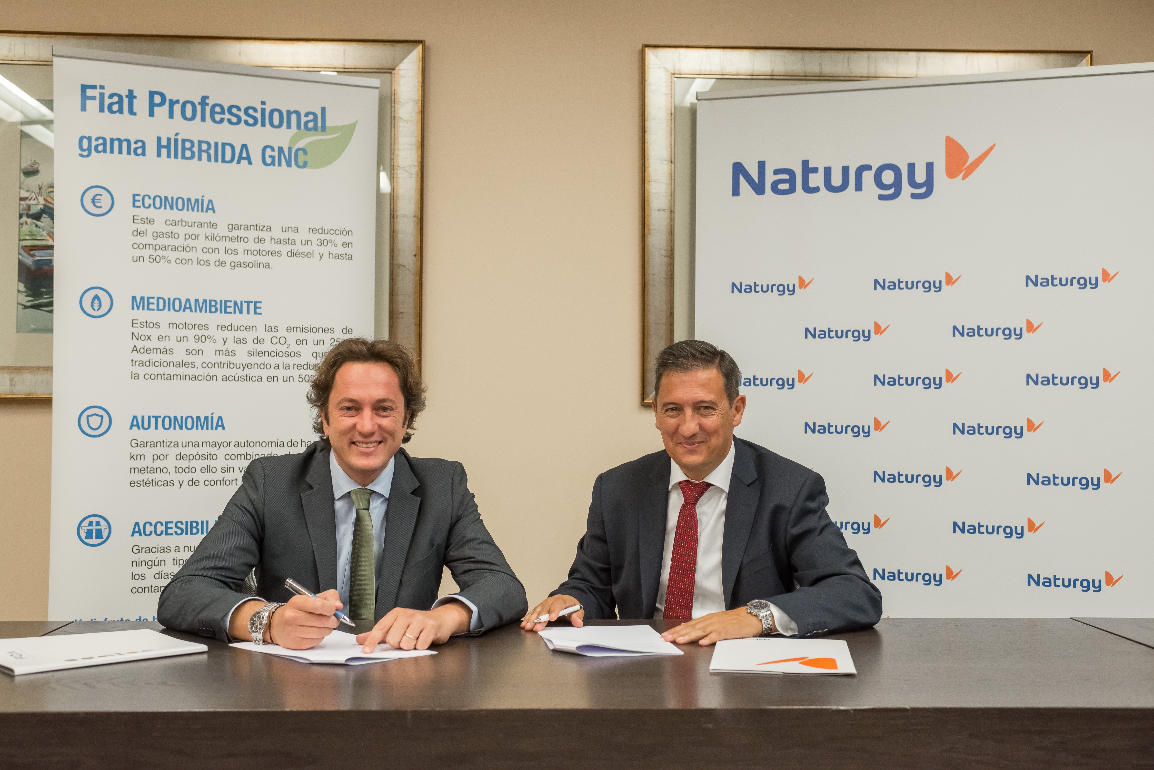 Naturgy y Fiat se alían para impulsar el gas natural como combustible