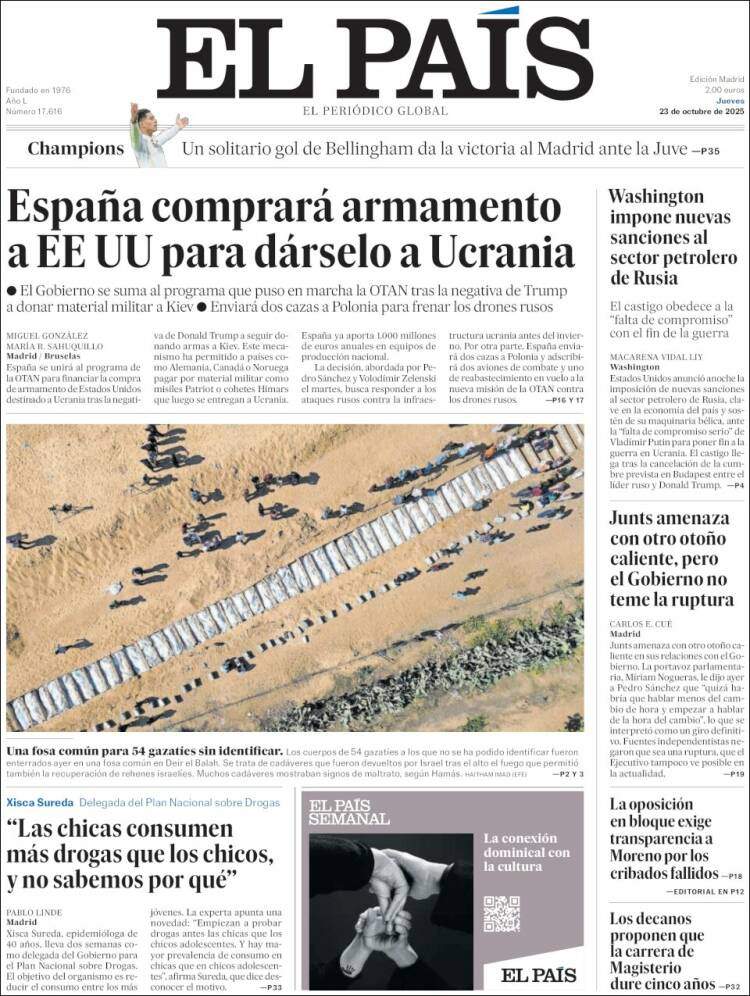 El Pais, 23 octubre 2025 El Pais, 23 octubre 2025