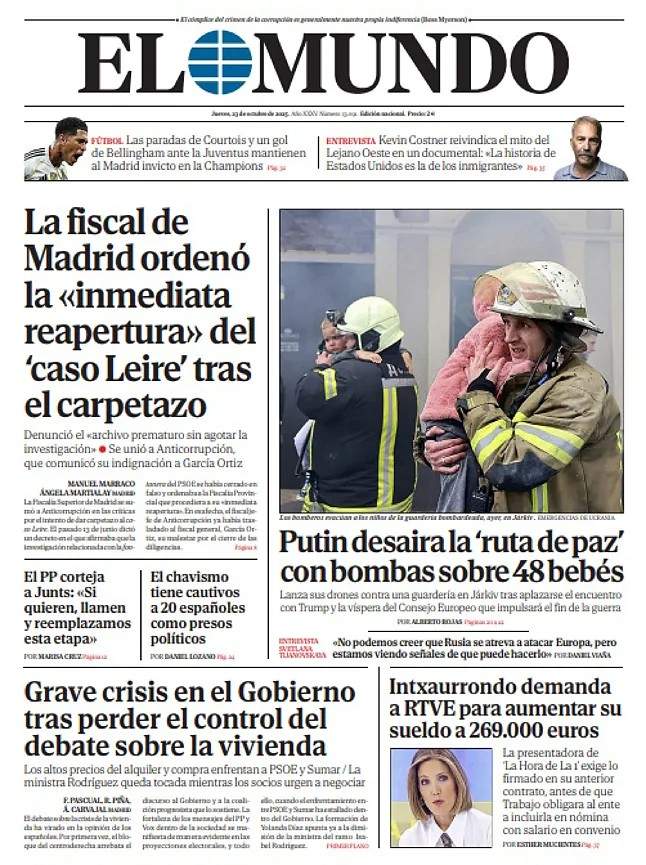 El Mundo, 23 octubre 2025 El Mundo, 23 octubre 2025