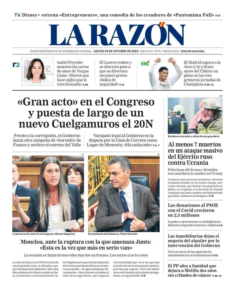 La Razon, 23 octubre 2025 La Razon, 23 octubre 2025