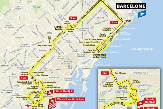 Recorrido etapa Tour Barcelona Recorrido etapa Tour Barcelona