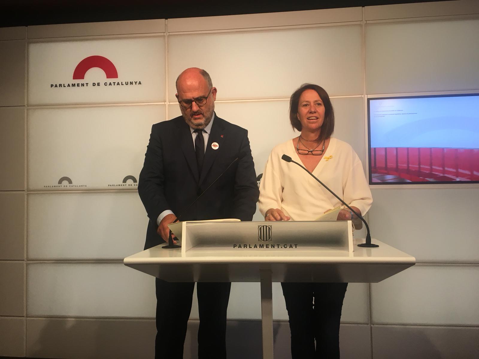 JxCat assegura que la situació dels diputats serà "exactament com fins ara"