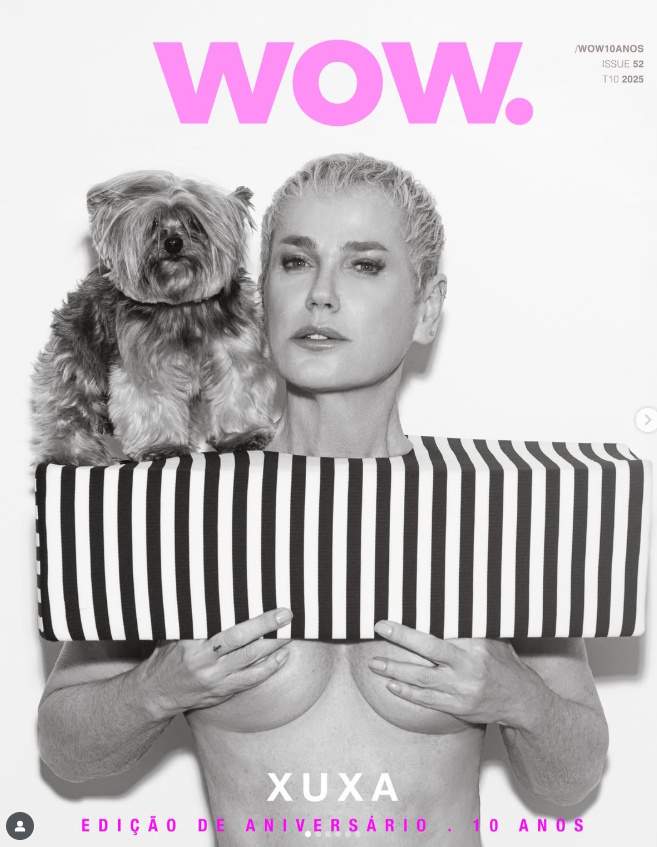 Portada especial 10 años de Wow con Xuxa, Ig Portada especial 10 años de Wow con Xuxa, Ig