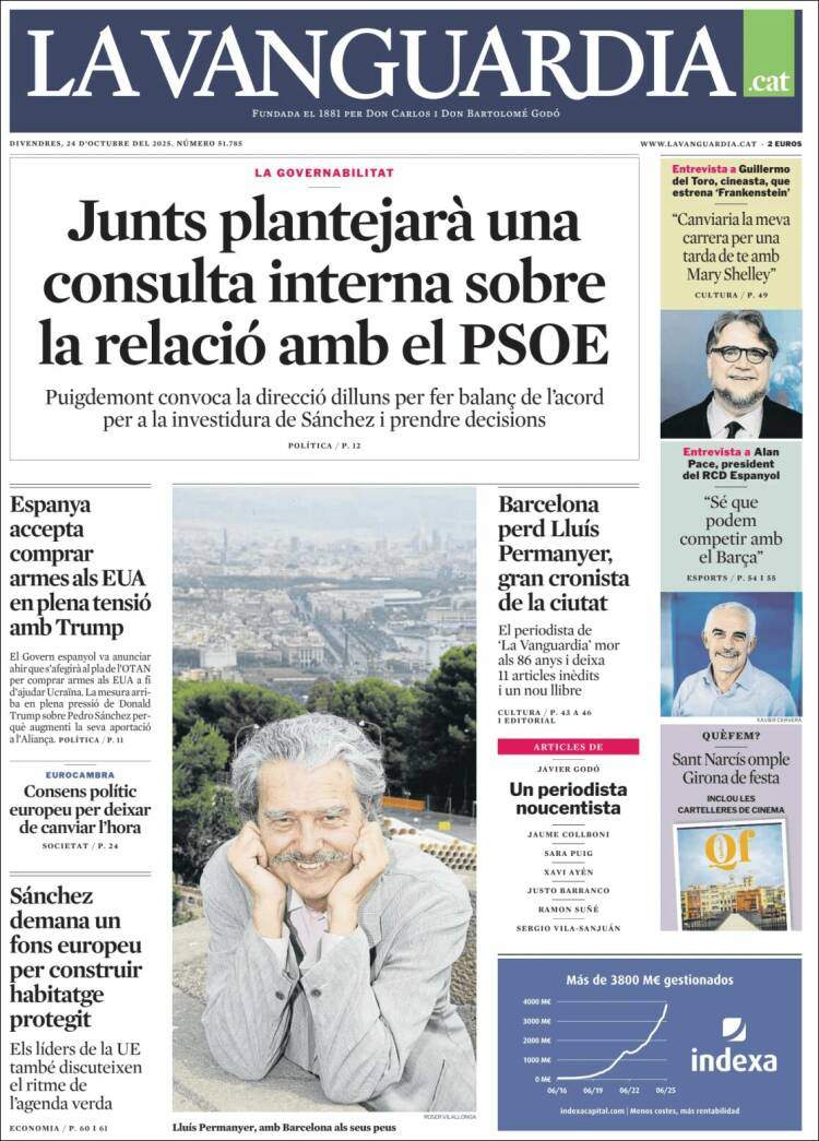 La Vanguardia, 24 octubre 2025 La Vanguardia, 24 octubre 2025