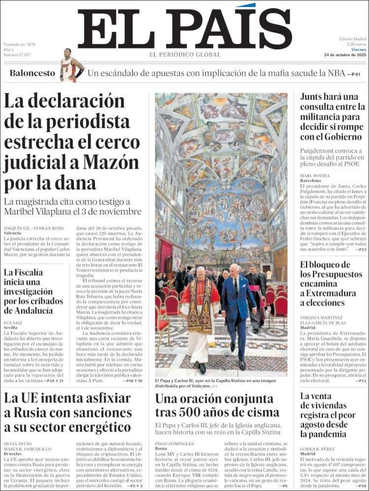 El Pais, 24 octubre 2025 El Pais, 24 octubre 2025