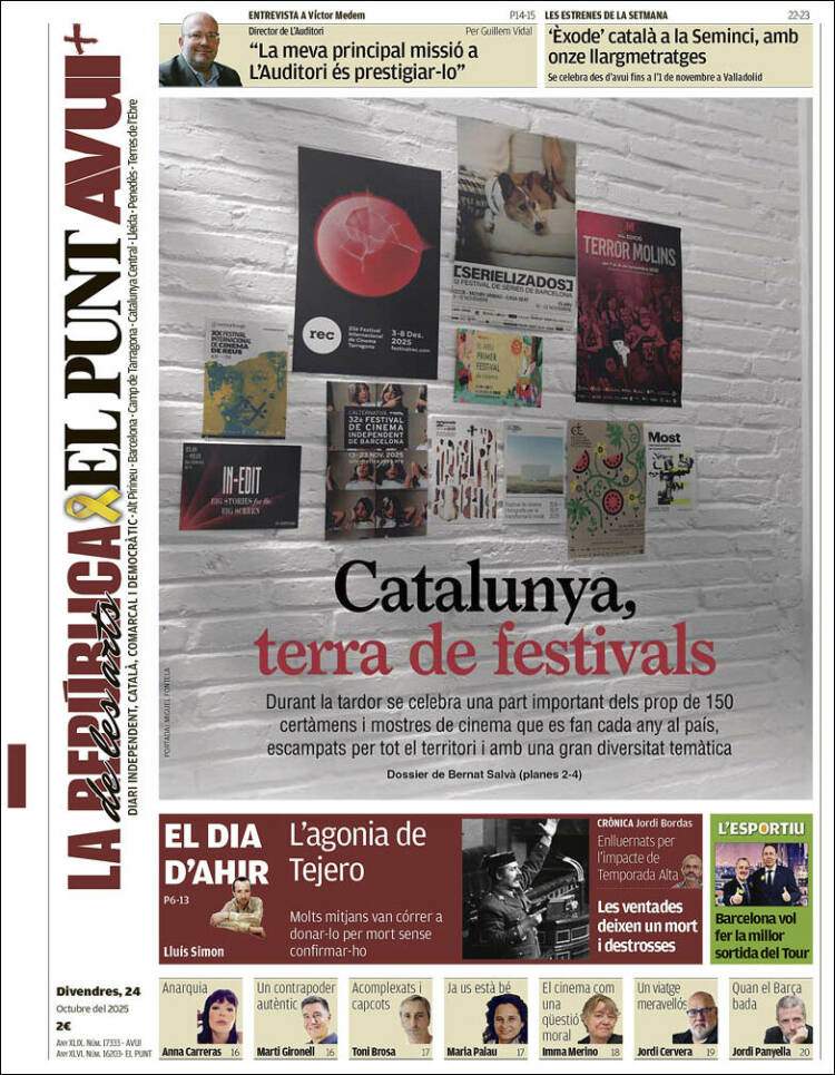 El Punt Avui, 24 octubre 2025 El Punt Avui, 24 octubre 2025