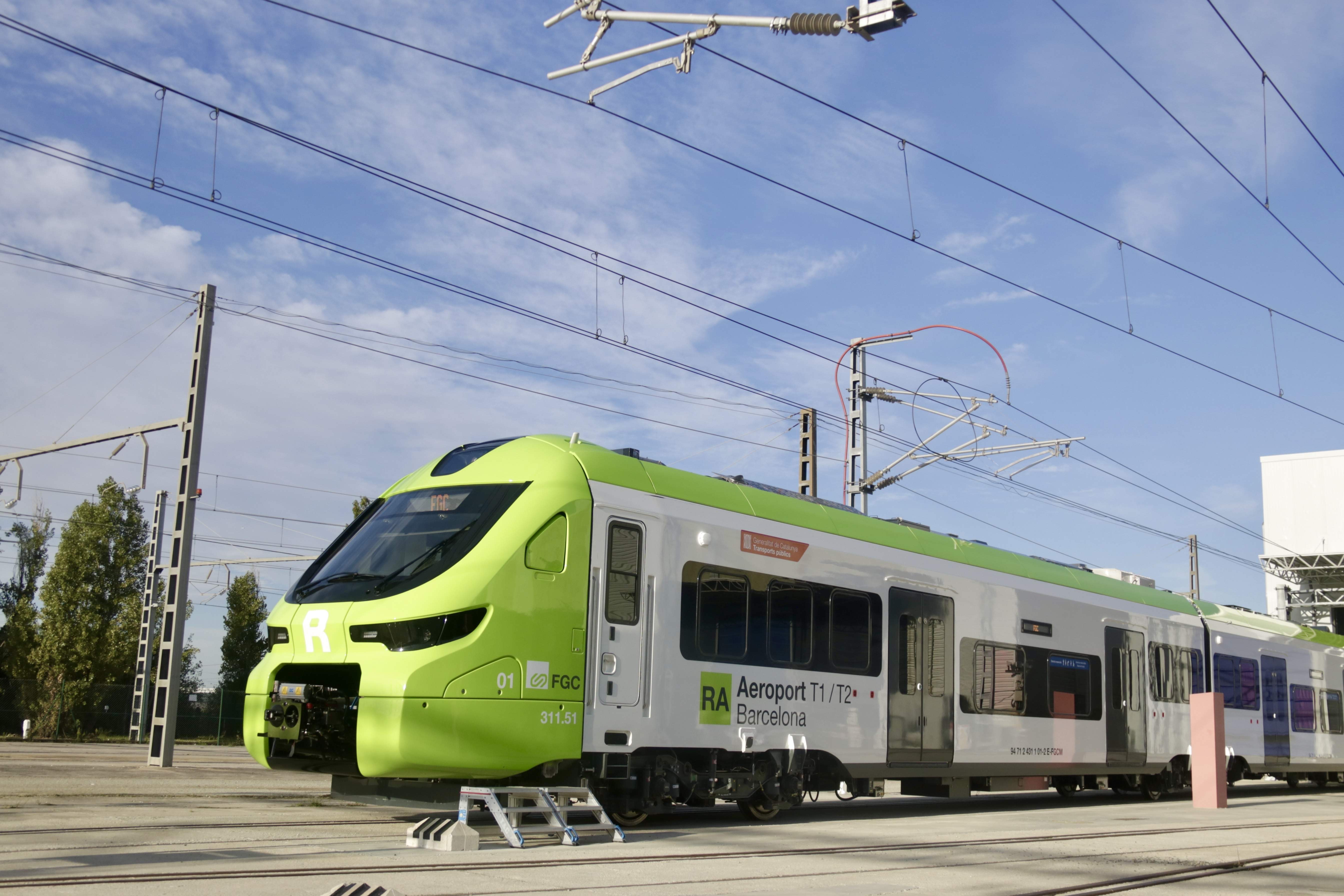 Los trenes de la línea de FGC al aeropuerto de El Prat ya empiezan las pruebas