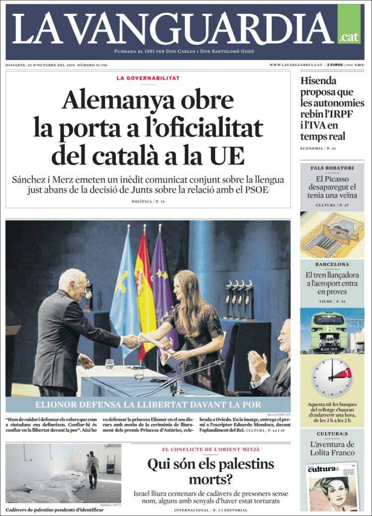 'La Vanguardia' 25 'La Vanguardia' 25