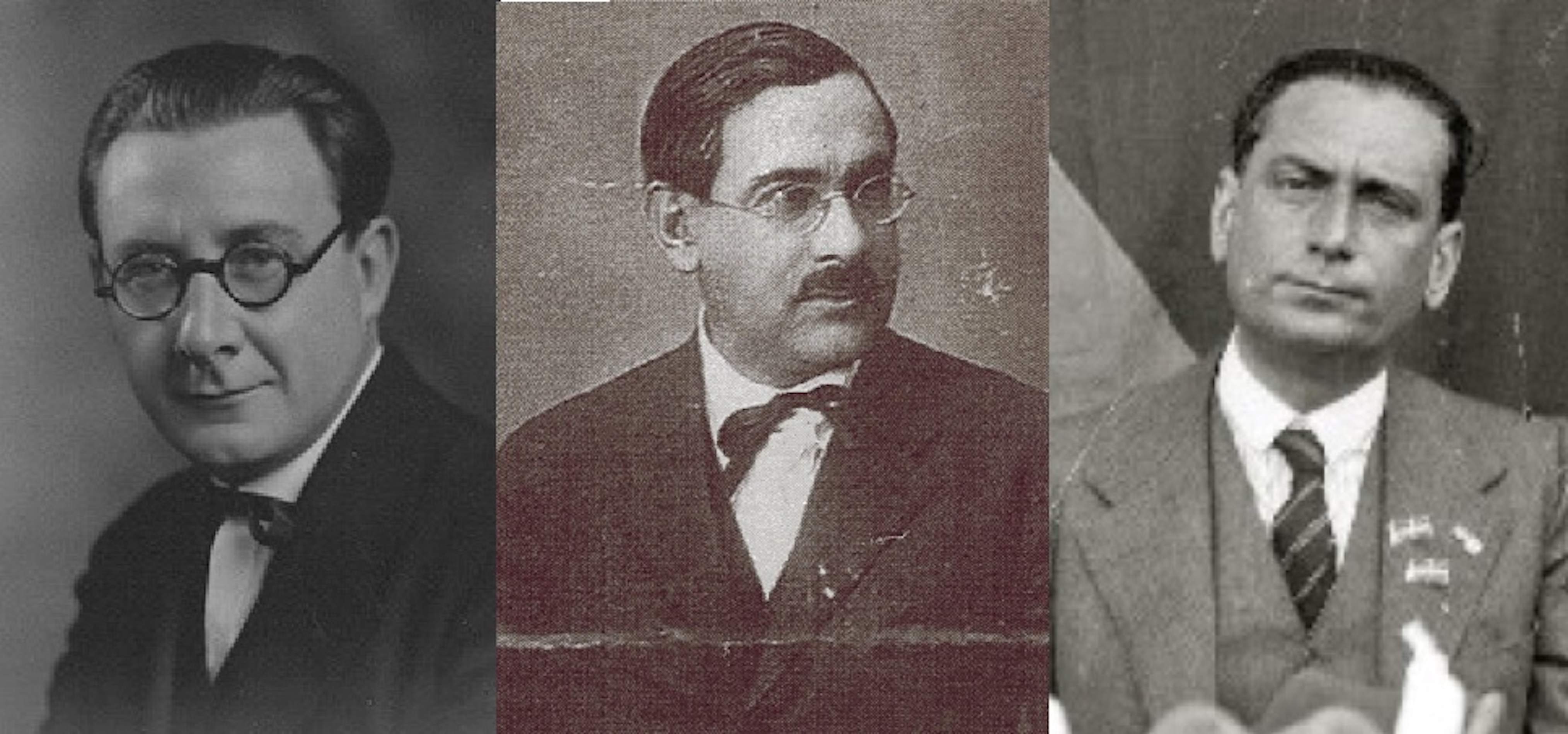 Nicolau d'Olwer, Rovira i Virgili y Carrasco i Formiguera. Font Enciclopèdia Catalana Nicolau d'Olwer, Rovira i Virgili y Carrasco i Formiguera. Font Enciclopèdia Catalana