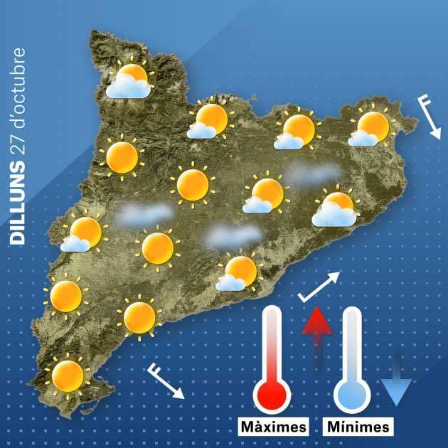 Mapa Dilluns Catalunya 26-10 Mapa Dilluns Catalunya 26-10
