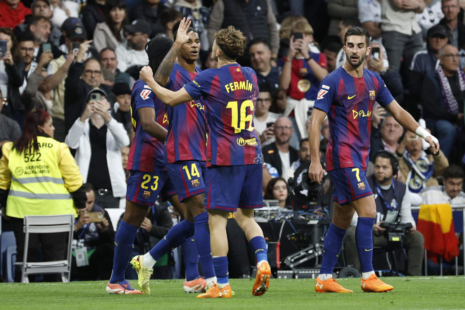 Real Madrid Barça gol Fermín López EFE