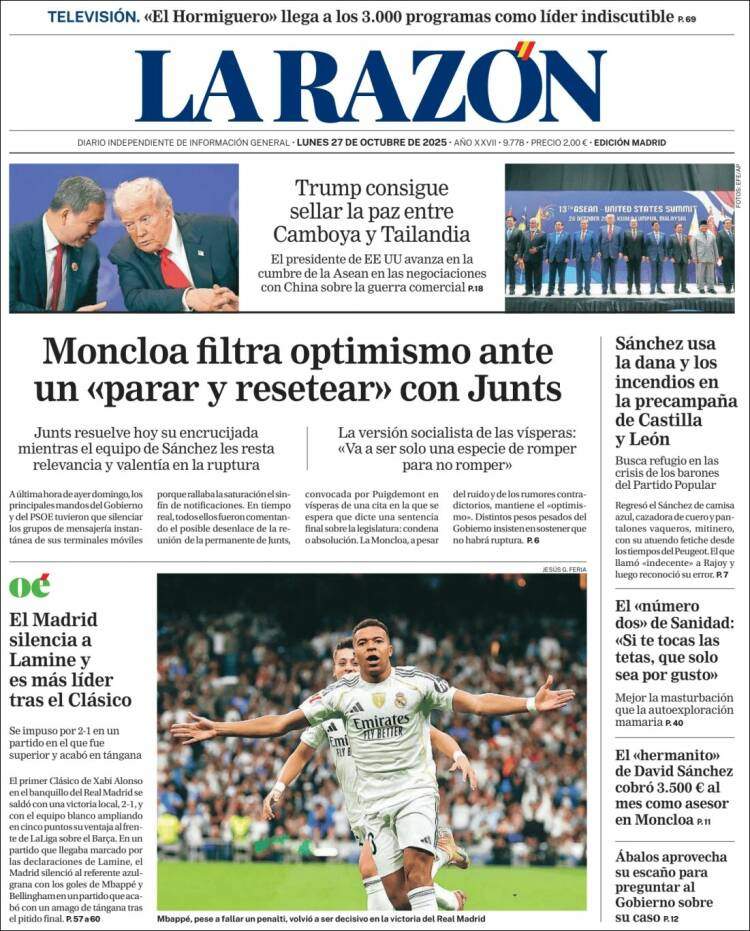 La Razon, 27 octubre La Razon, 27 octubre