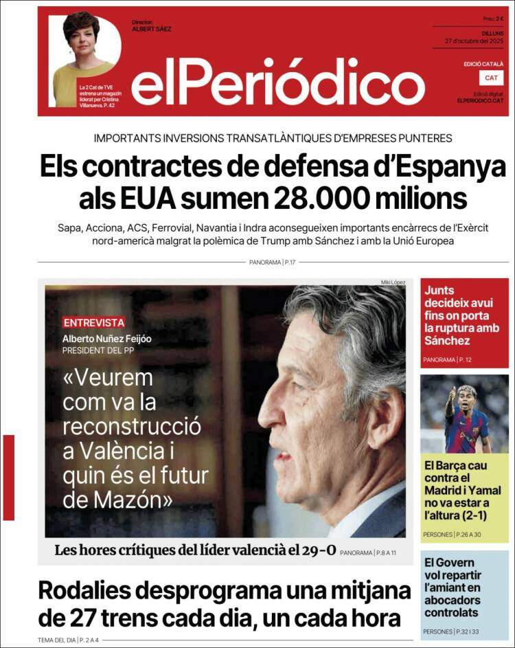 El Periodico, 27 octubre El Periodico, 27 octubre