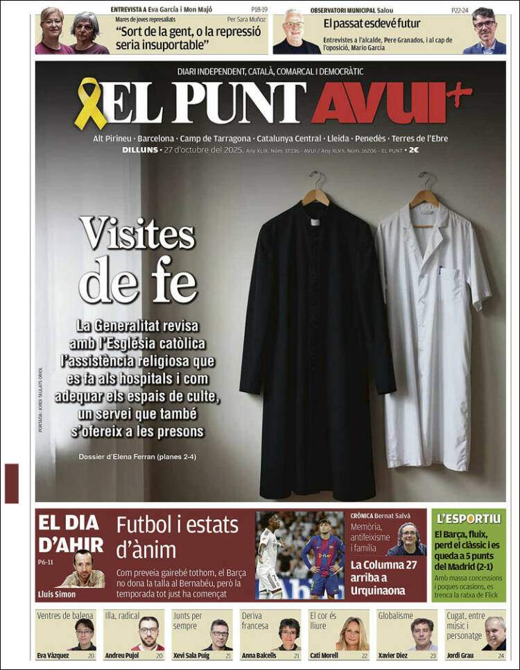 El Punt Avui, 27 octubre El Punt Avui, 27 octubre