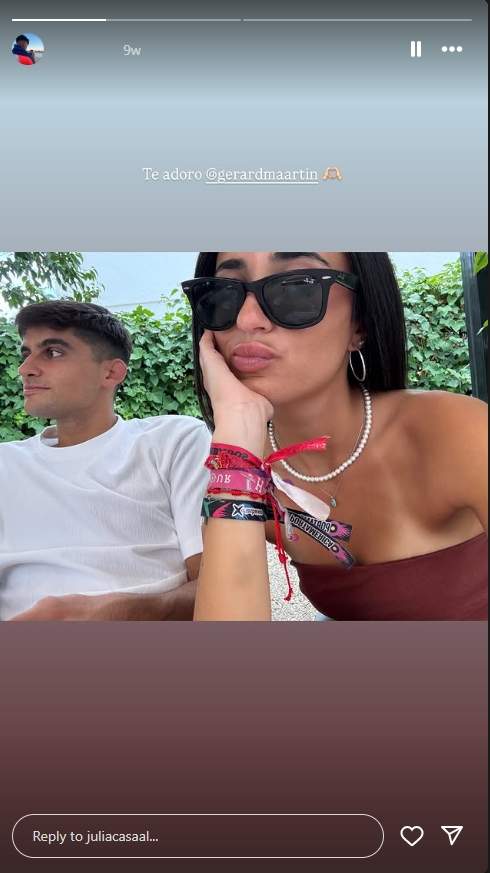 Julia Casal y Gerard Martín   Instagram Julia Casal y Gerard Martín   Instagram