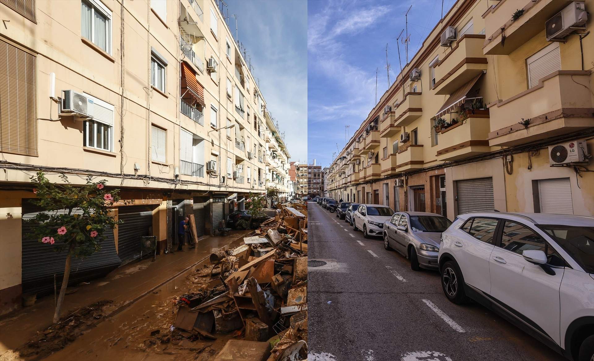 Las imágenes del antes y el después de la reconstrucción por la DANA en el País Valencià Las imágenes del antes y el después de la reconstrucción por la DANA en el País Valencià