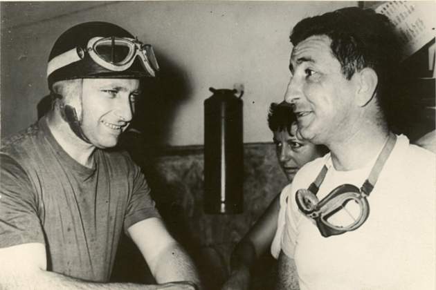 Juan Manuel Fangio Paco Godia / Foto: Cortesia de l’arxiu de la Fundació Francisco Godia Juan Manuel Fangio Paco Godia / Foto: Cortesia de l’arxiu de la Fundació Francisco Godia