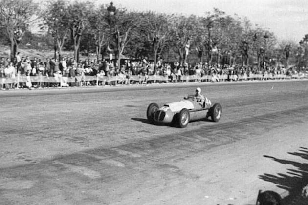 Paco Godia Circuit de Pedralbes 1951 / Foto: Cortesia de l’arxiu de la Fundació Francisco Godia