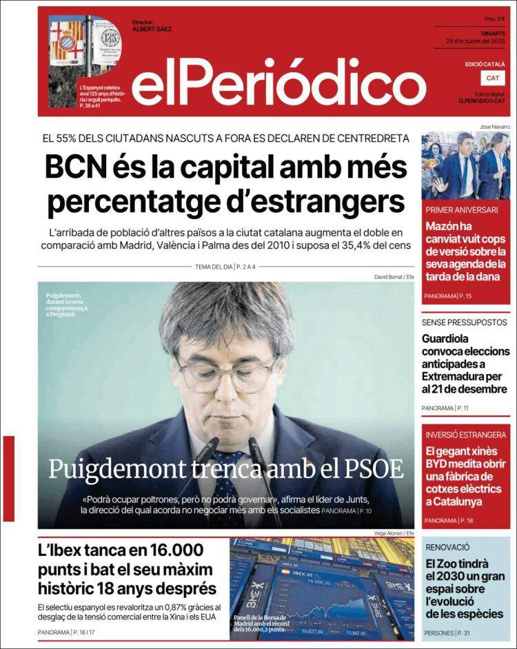 El Periodico, 28 octubre 2025 El Periodico, 28 octubre 2025