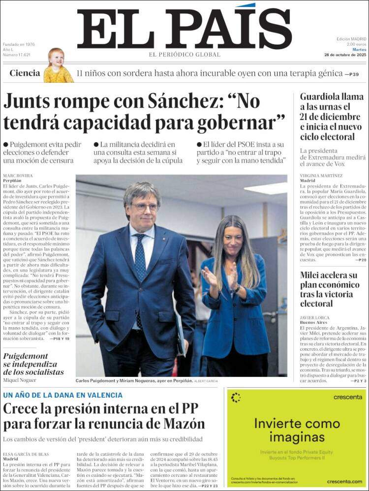 El Pais, 28 octubre 2025 El Pais, 28 octubre 2025