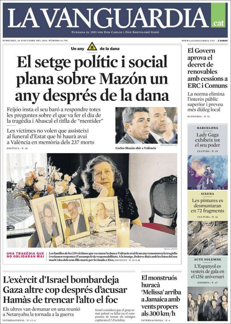 La Vanguardia, 29 octubre La Vanguardia, 29 octubre