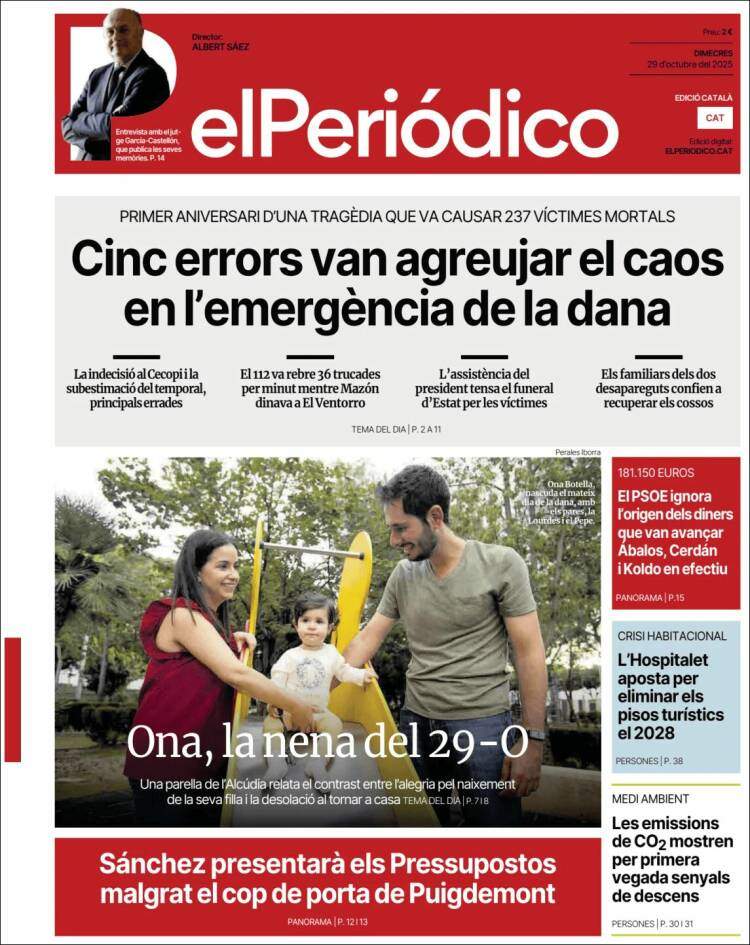 El Periodico, 29 octube El Periodico, 29 octube