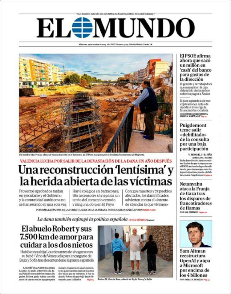 El Mundo, 29 octubre El Mundo, 29 octubre