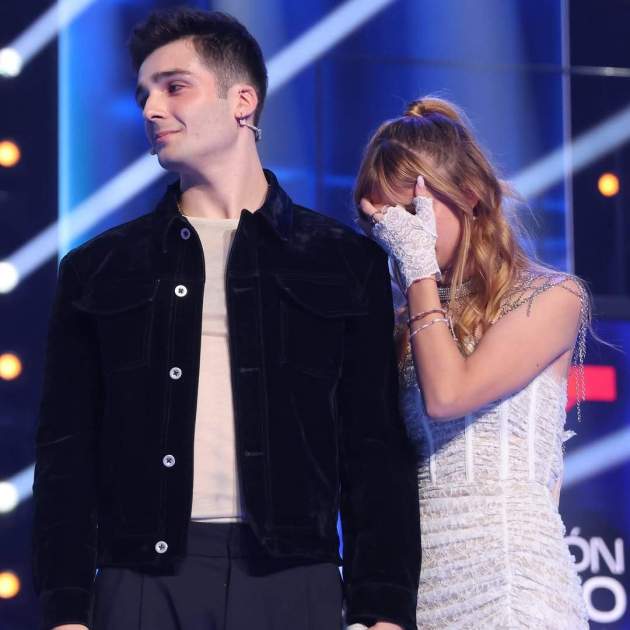 Max Navarro i Lucía, minuts abans de conèixer qui era l'expulsat / Instagram Max Navarro y Lucía, minutos antes de conocer quién era el expulsado / Instagram