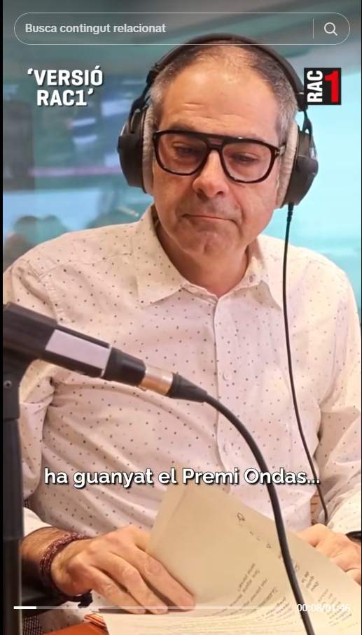 La reacción de Toni Clapés al enterarse del Premio Ondas TikTok La reacción de Toni Clapés al enterarse del Premio Ondas TikTok