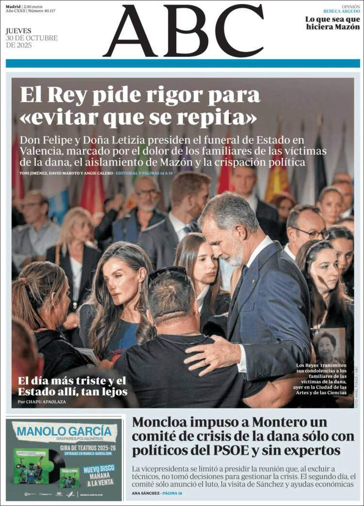 ABC, 30 octubre 2025