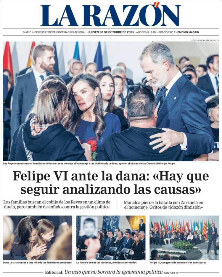 La Razon, 30 octubre 2025