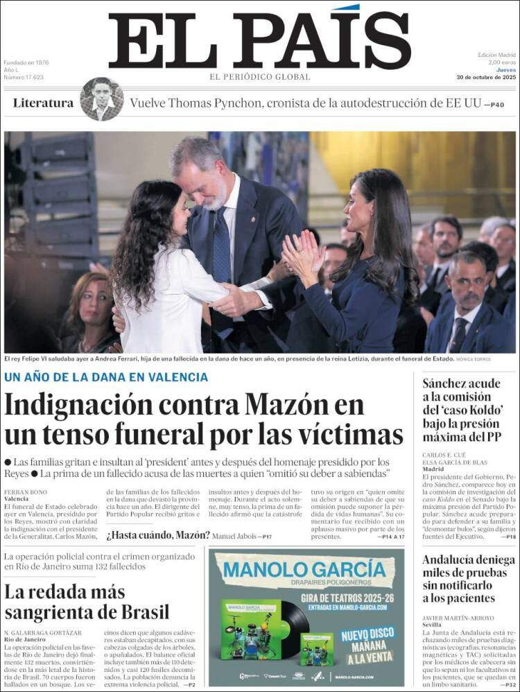 El Pais, 30 octubre 2025