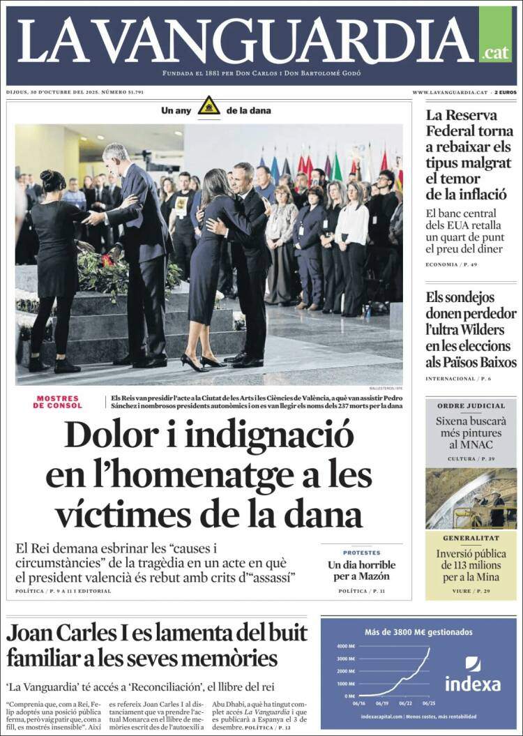 La Vanguardia, 30 octubre 2025