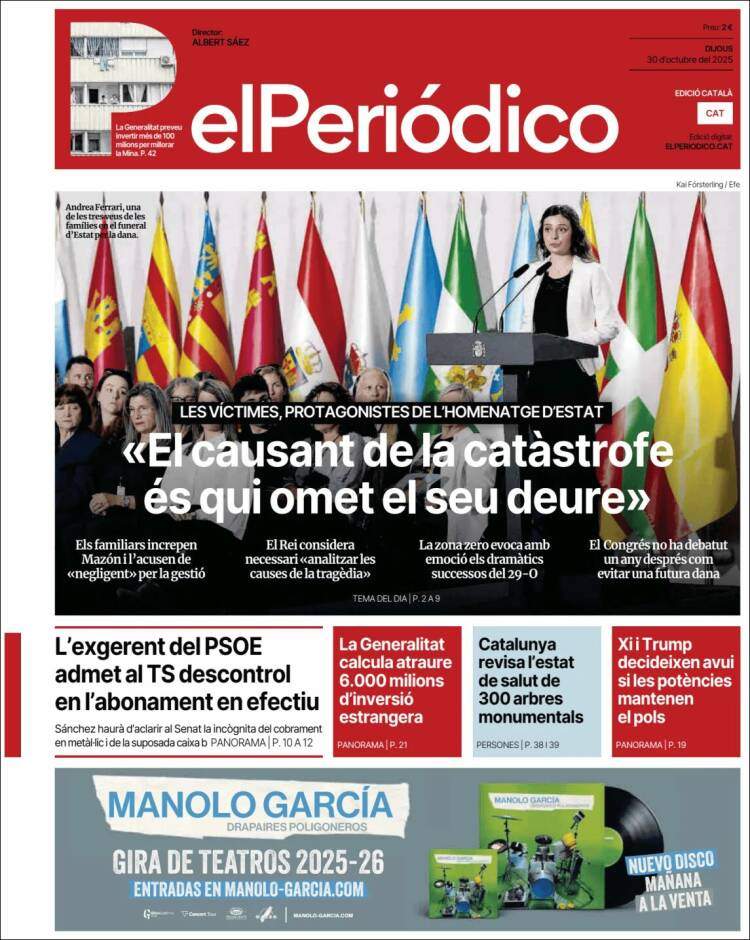 El Periodico, 30 octubre 2025