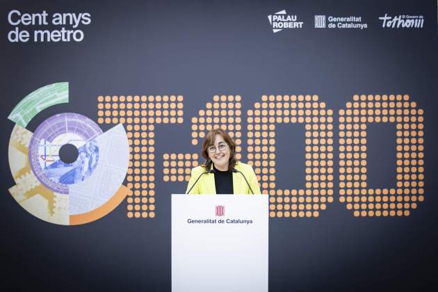 Exposició 100 anys de metro al Palau Robert silvia paneque consellera / Foto: Carlos Baglietto Exposició 100 anys de metro al Palau Robert silvia paneque consellera / Foto: Carlos Baglietto