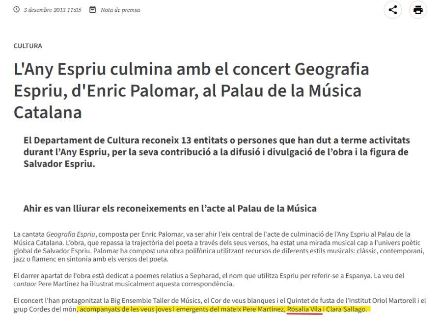 Rosalía 2013 Rosalía 2013