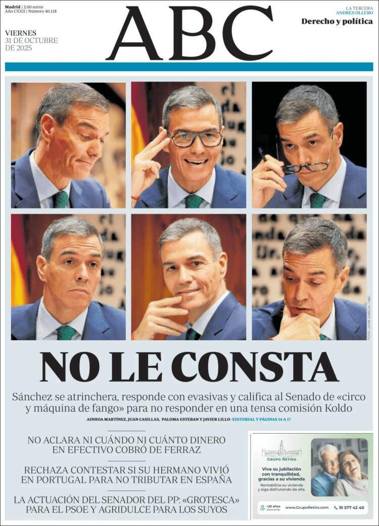 ABC, 31 octubre 2025 ABC, 31 octubre 2025