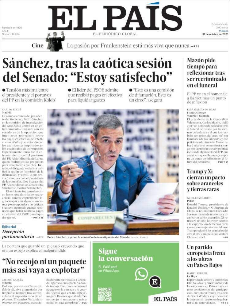 El Pais, 31 octubre 2025 El Pais, 31 octubre 2025