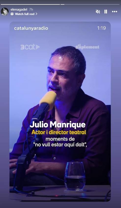 Elena Gadel via sus stories / Instagram Elena Gadel via sus stories / Instagram