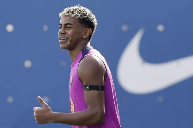 Lamine Yamal entrenamiento Barça Lamine Yamal entrenamiento Barça